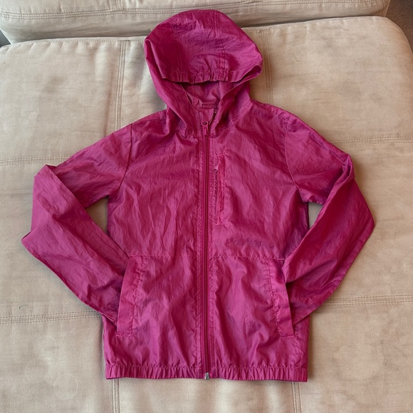 Magellan Outdoor Rain Jacket Pink Hooded Girls 7/8 - Picture 1 of 7